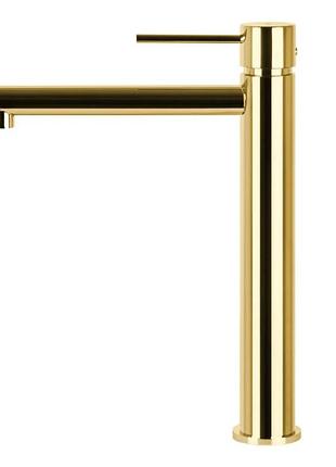Смеситель для раковины (умивальника) corsan lugo gold золотой высокий