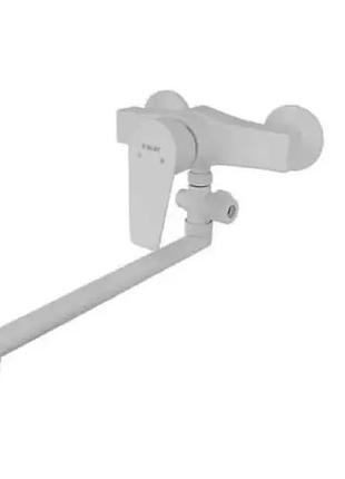 Смеситель для ванны slat slt-b006w, белый