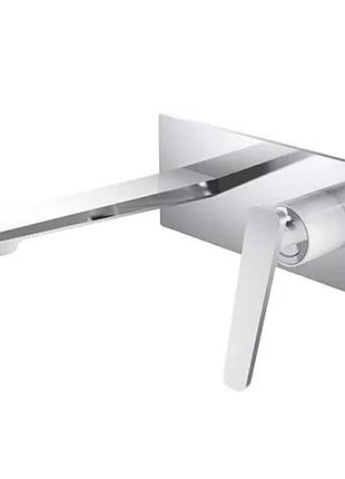 Смеситель для умывальника frap f1058-22, белый/хром