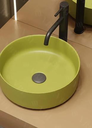 Умывальник vbi prato olive matt накладной