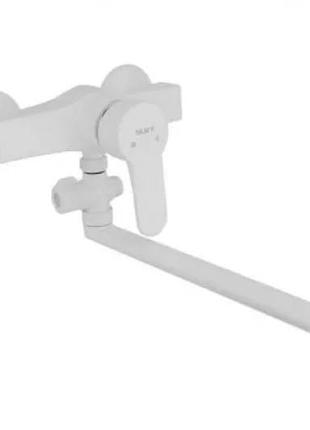 Смеситель для ванны slat slt-c006w, белый