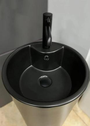 Умывальник (раковина) vbi bolonia black matt напольный