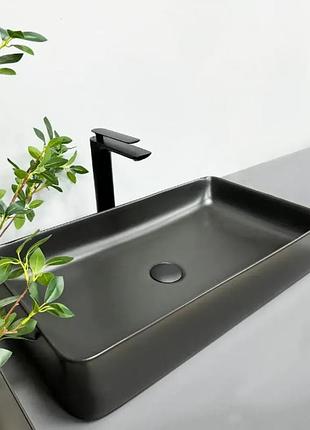 Умывальник (раковина) vbi triest black matt накладной