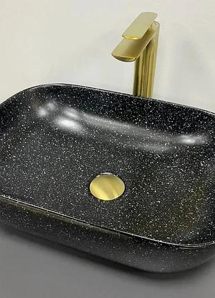 Умывальник vbi vavenna space black matt накладной