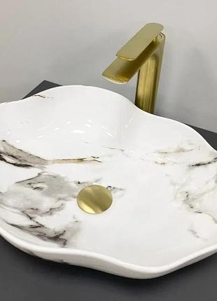Умывальник (раковина) vbi faleria carrara glossy накладной