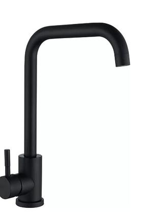 Смеситель для кухни wezer eko4b-01-black г-образный