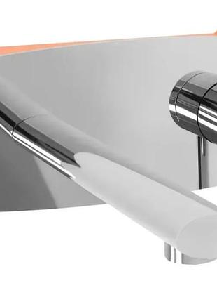 Смеситель для раковины (умивальника) rea oval chrome + box скрытого монтажа