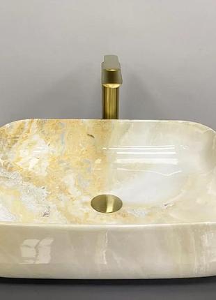 Умывальник vbi palermo marble yellow накладной