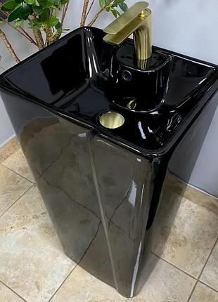 Умывальник (раковина) vbi verese black glossy напольный