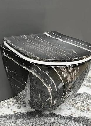 Підвісний унітаз vbi vulcano black onyx