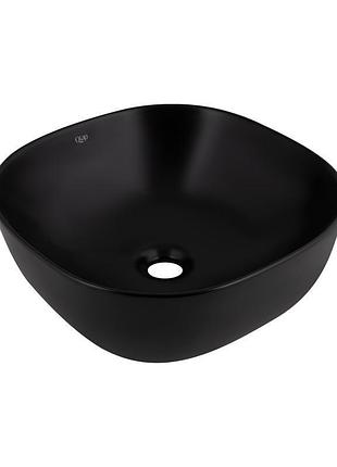 Раковина-чаша qtap kolibri 400x400x140 matt black qt10112144mbmbn
