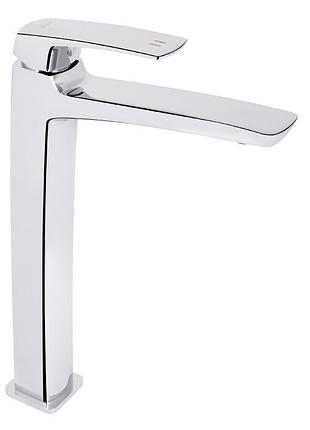 Смеситель для раковины qtap tern высокий qtter269crm47585 chrome