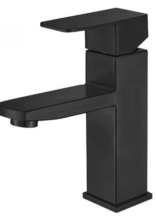 Mixxus kub-001 black смеситель для умывальника с нерж. стали sus304
