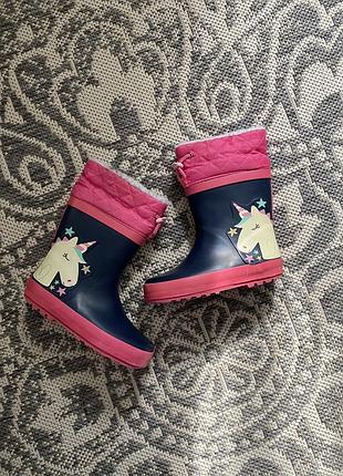 Резинові чоботи гумачки 27 р утеплені