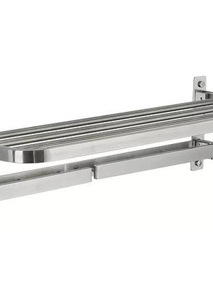 Поворотная полка для полотенец frap f30424 с 6-ю крючками, нержавеющая сталь