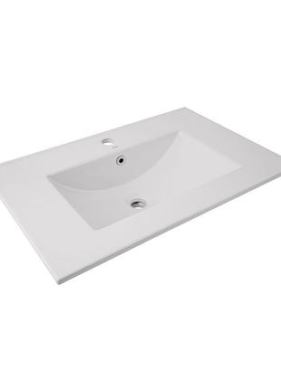 Раковина qtap albatross 720x460x180 white без донного клапана qt01113070cw