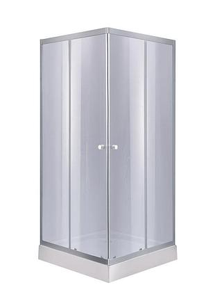 Душевая кабина lidz wawel sc90x90.sat.low.gr, стекло тон. 4 мм + lidz душевой поддон kapielka st90x90х14