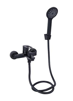 Смеситель для ванны lidz latwa 006 (с душевым гарнитуром) (k35) ldlat006bla45419 black
