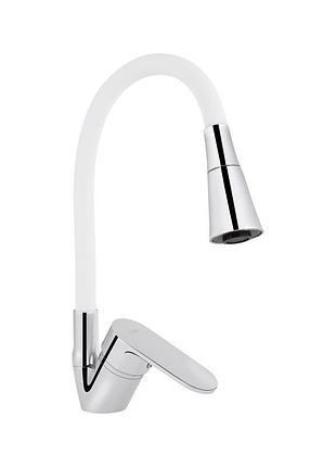 Смеситель для кухни lidz tani 008f3 с гибким изливом (k40) ldtan008f3wcr37037 chrome/white