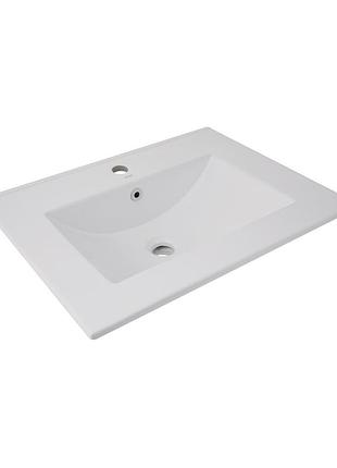 Раковина qtap albatross 620х460х180 white без донного клапану qt01113060cw1