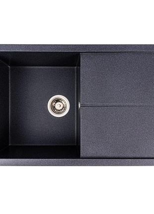 Гранитная мойка valeso magnum 7950 матовая карбон