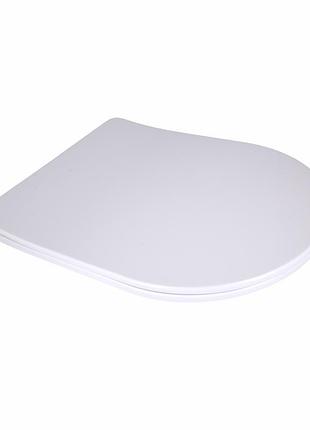 Сидіння для унітаза підлогового (vlasta) 560×363×30 мм, white, з мікроліфтом, slim duroplast, quick release qt28228300w3 qtap