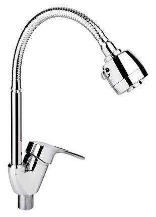 Смеситель для кухни lidz agata 008f4 с гибким изливом (k40) ldaga008f4crm35126 chrome