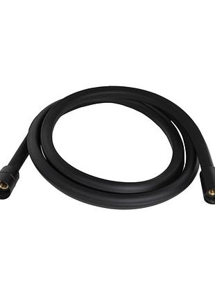 Шланг для ручного душа qtap hadice 1600 мм прямоугольный qthadpvcsq160b black matt