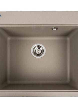 Гранітна мийка для кухні valeso vesta 5852 матова титан