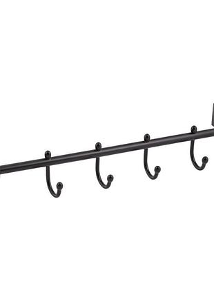 Полотенцедержатель qtap liberty 4 крючка 450 мм qtlibblm1154-4 black
