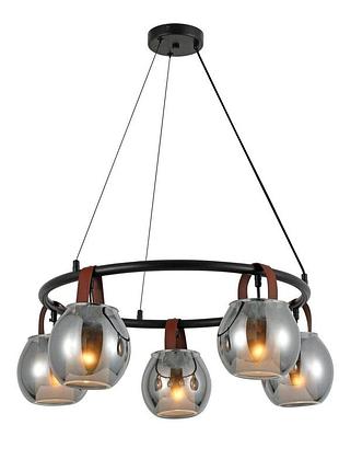 Люстра підвісна в стилі лофт g 321029/5 matte black