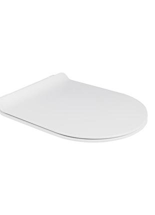 Сиденье для унитаза qtap presto с микролифтом slim qt26991217aw