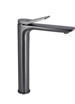 Смеситель для раковины qtap presto высокий qtpre269grp45582 graphite