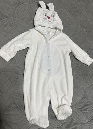 Милий сліп чоловічок комбінезон зайчик 68-74
