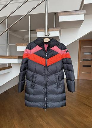 Чорний пуховик-пальто diesel, s