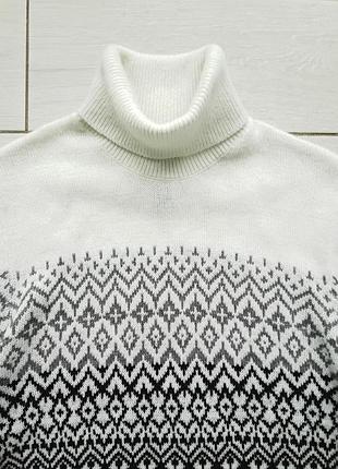 Ефектний светр, гольф з орнаментом, р. 46-48