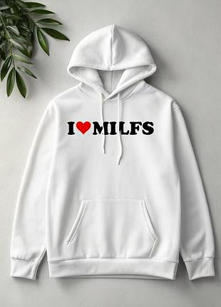 Худі з принтом я люблю мілф milfa i love milfs