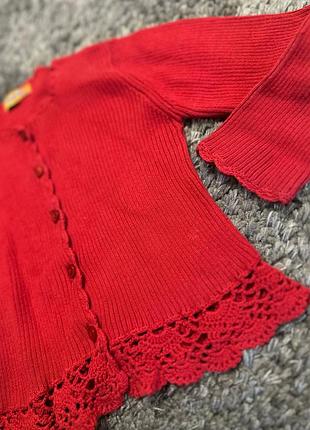 ✨ ніжна червона кофтинка від mayoral ✨ розмір: 5 років / 110 см