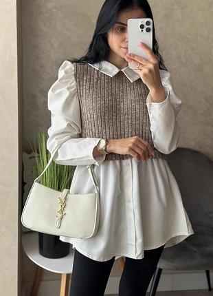 Красива подовжена блуза