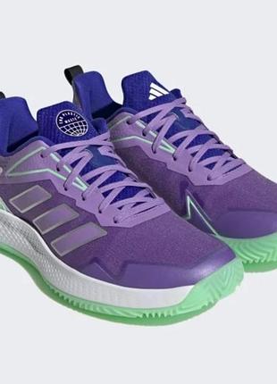 Шикарный кроссовки женские adidas defiant speed clay tennis shoes violet hq8465