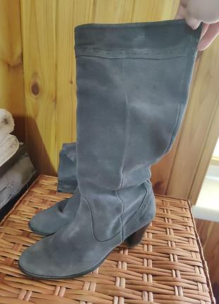 Сапожки нат.замшевые