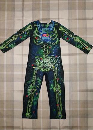 Костюм скелета на хеловін 5-6 років