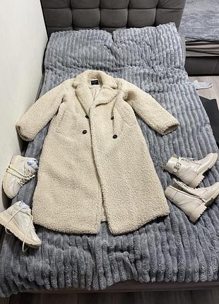 Шубка баранчик світла пальто