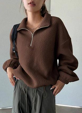 Теплий флісовий світшот