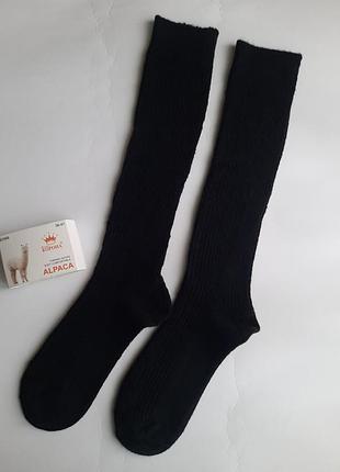 Гольфы термо женские альпака до колена однотонные в рубчик разные цвета премиум качество