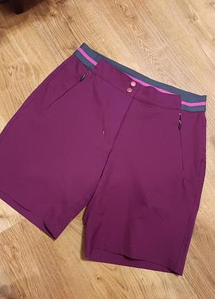 Фіолетові спортивні трекінгові шорти crane