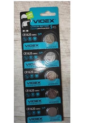 Батарейка videx cr1620 3 v. цена за 76.