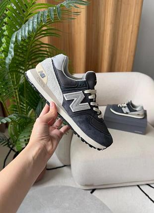 Кросівки new balance 574 classic dark blue/grey/white