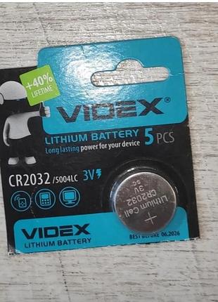 Батарейка videx cr2032 3 v. ціна за штуку.