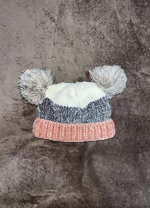 Гарненька тепла шапка шапочка для немовлят